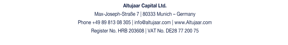 Altujaar Capital Ltd. 80539 Munich Germany